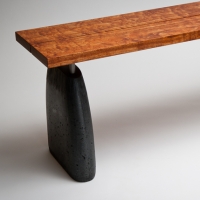 aggregate bench-mahogany
